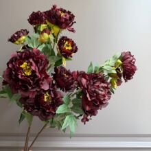 清仓 6头仙桃牡丹花 家居装扮婚礼摄影拍照道具婚庆餐桌花束
