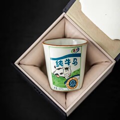 紅岳徳化軽豪華手書きカップ国潮中国式品茗杯家庭用レトロ主人カップ一杯お土産