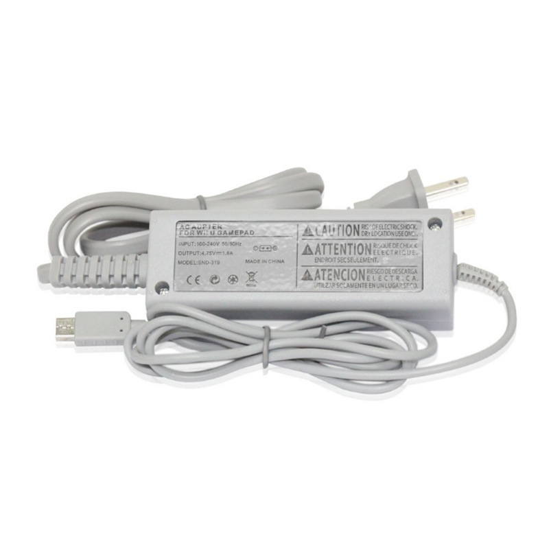 Direct Selling Wiiu Handle Fire Cow Wiiu Flat Power Adapter Wiiu Small Flat Charger Us and European Regulations