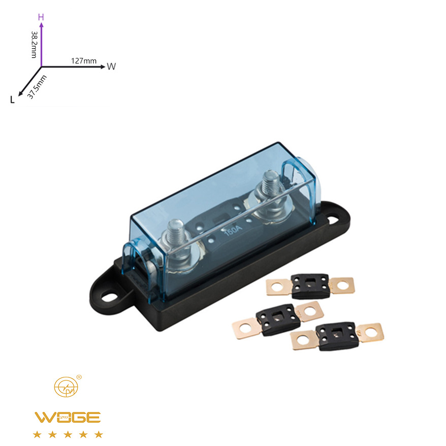 ANC-H01-M10源头工厂汽车保险丝32-125V 40A-500A螺栓保险丝座