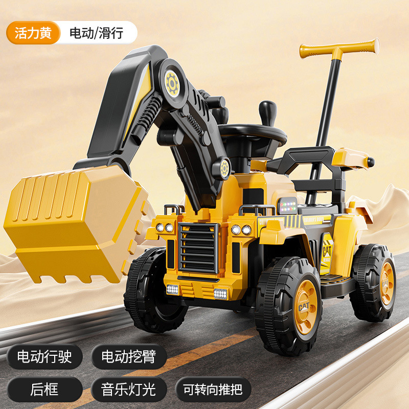 Excavadora para niños, coche de juguete, juguete para personas, niña, niño, excavadora eléctrica de control remoto, vehículo de ingeniería, máquina de gancho image 21