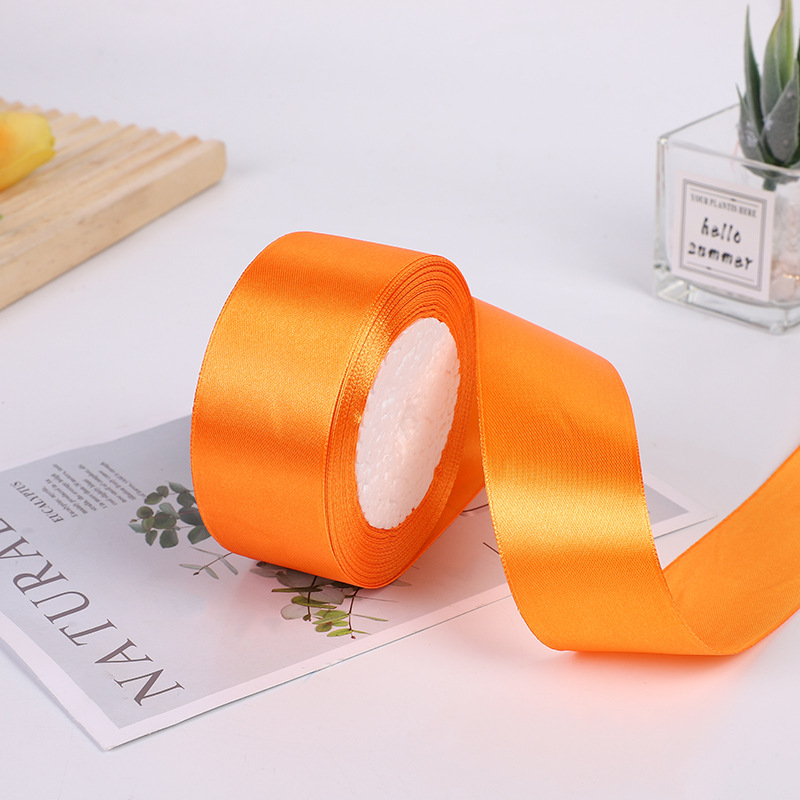 Cinta de poliéster de color de 5cm Diy decoración de boda, ramo de cinta, embalaje de regalo, cinta de cinta, fábrica de cinta al por mayor