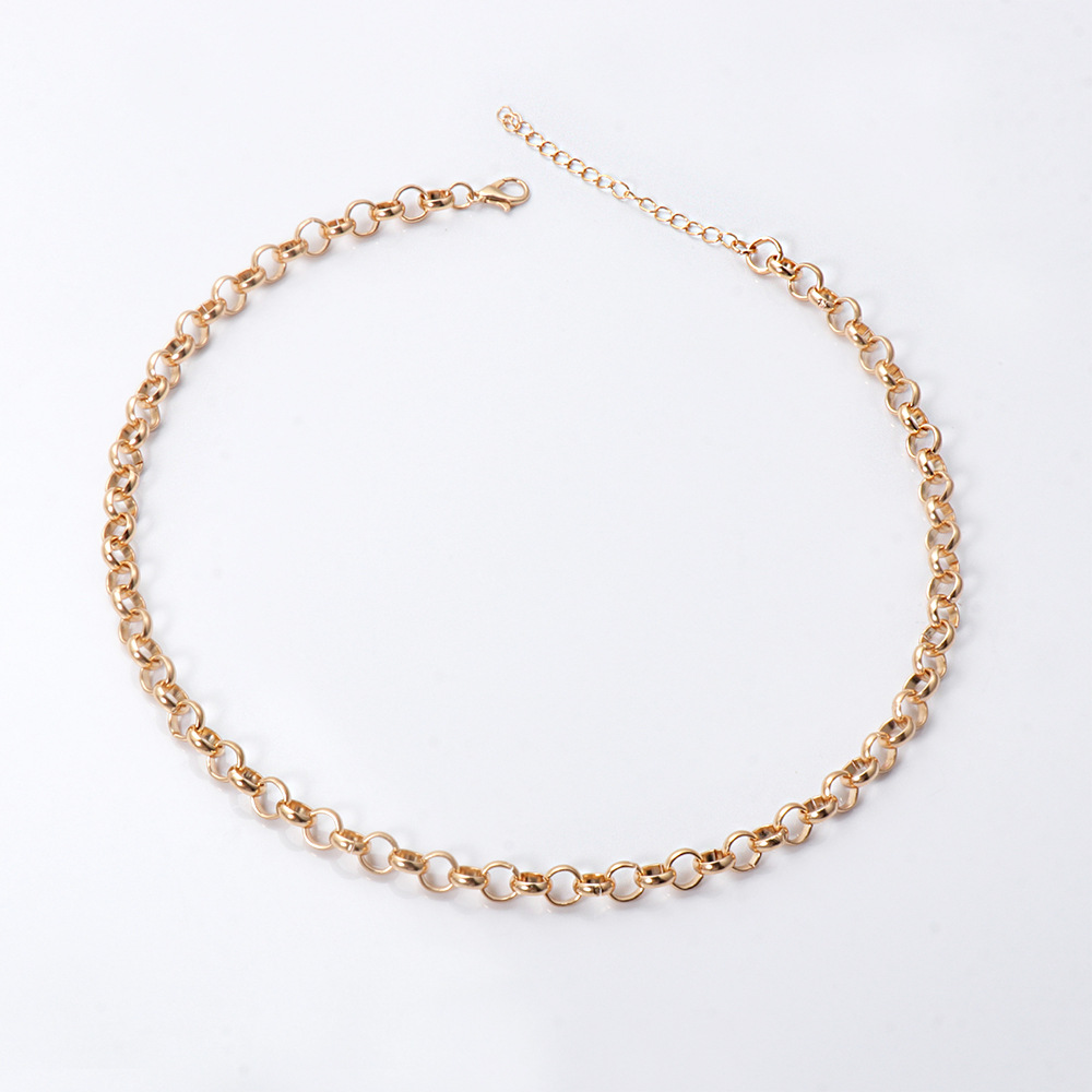 Fashion Geometric Thick Chain Alloy Necklace display picture 3