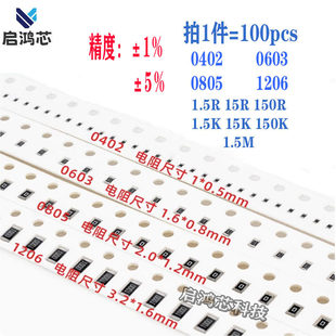 0402 chip resistor accuracy ±1% 5% 1/16W 19.1R19.6R20R20.5R21R22R ohm