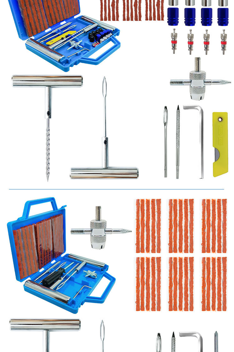 Car Tire Repair Tool Set, Vacuum Tire Emergency Quick Tire Repair Tool Kit for Motorcycles and Electric Vehicles