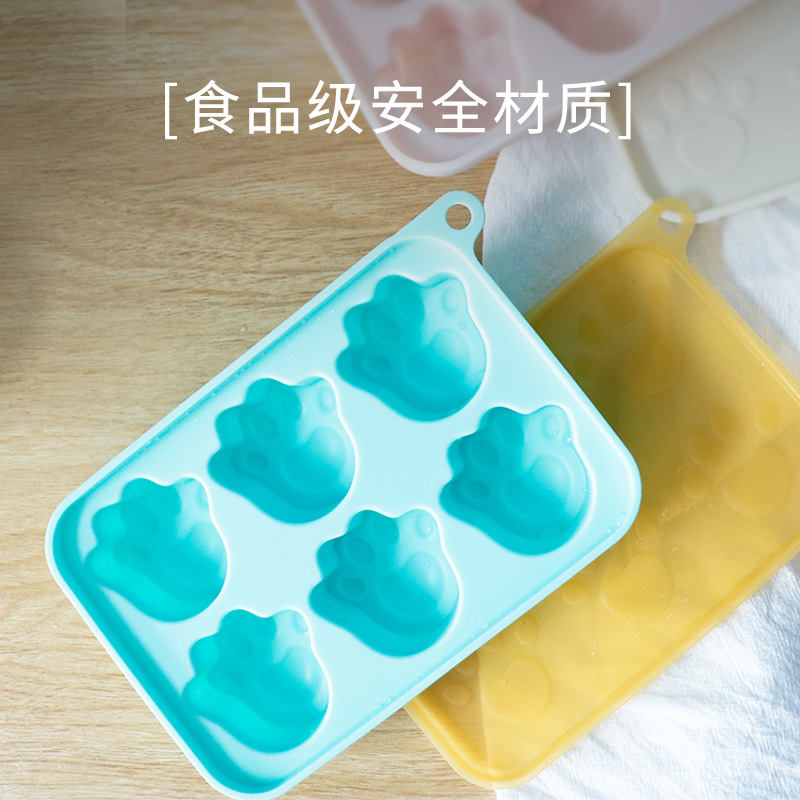 Steam cake mold baby food storage box infant food silicone ice tray household self-cooling frozen storage heating high-temperature resistant