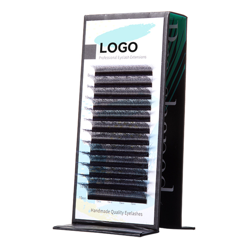 Fábrica de pestañas 0.07C Europa y los Estados Unidos, pestañas falsas naturales densas curvas 7D, pestañas de injerto cerrado de aesca floreciente