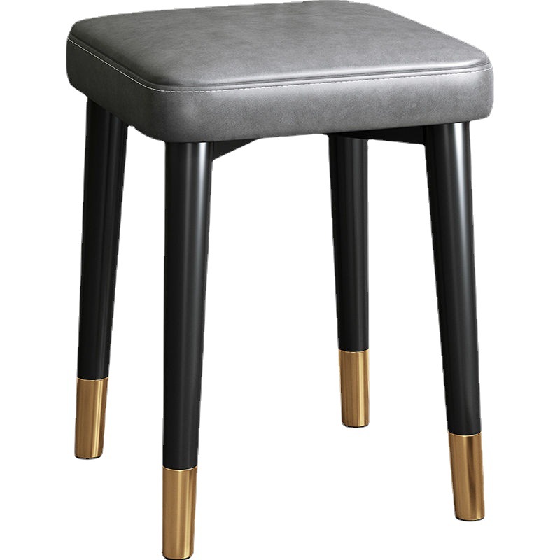 Taburete doméstico moderno y simple multifuncional se puede apilar para la sala de estar, taburete pequeño de lujo ligero, taburete cuadrado, taburete redondo, taburete de comedor, taburete de cocina