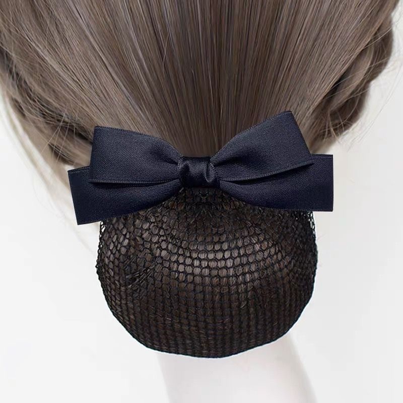 Nurse hair accessory, flight attendant professional hair net, bank bow, hotel work staff hair net, hair clip