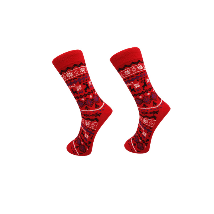 2025d 2025d Nouveau Couple Mi-Mollet Ins Style Personnalité Tendance Chaussettes de Noël pour Hommes_voghion.com