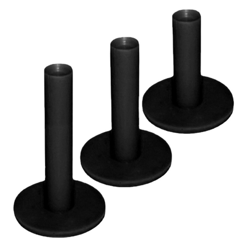 De una sola pieza de golf de entrega TEE beef tendón tee Bola de uñas driving range Strike pad Accesorios negro bola de goma titular escalera