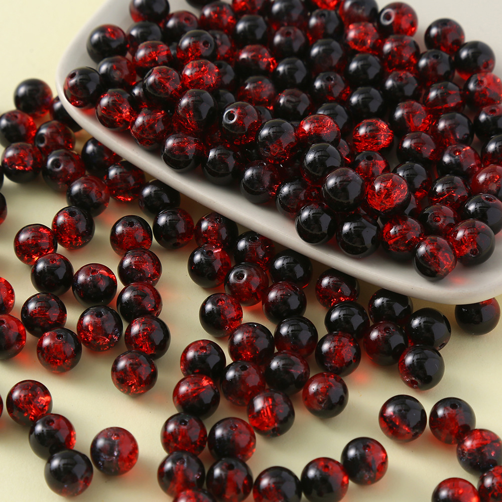 50 Pieces Diameter 10mm Glass Crack Beads display picture 3