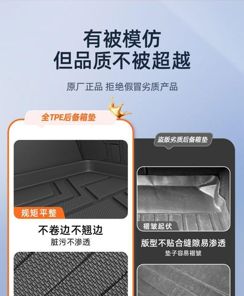 Suitable for Changan Qiyuan Q05, 26 models, TPE full coverage, specialized non-slip and wear-resistant trunk mat, odorless