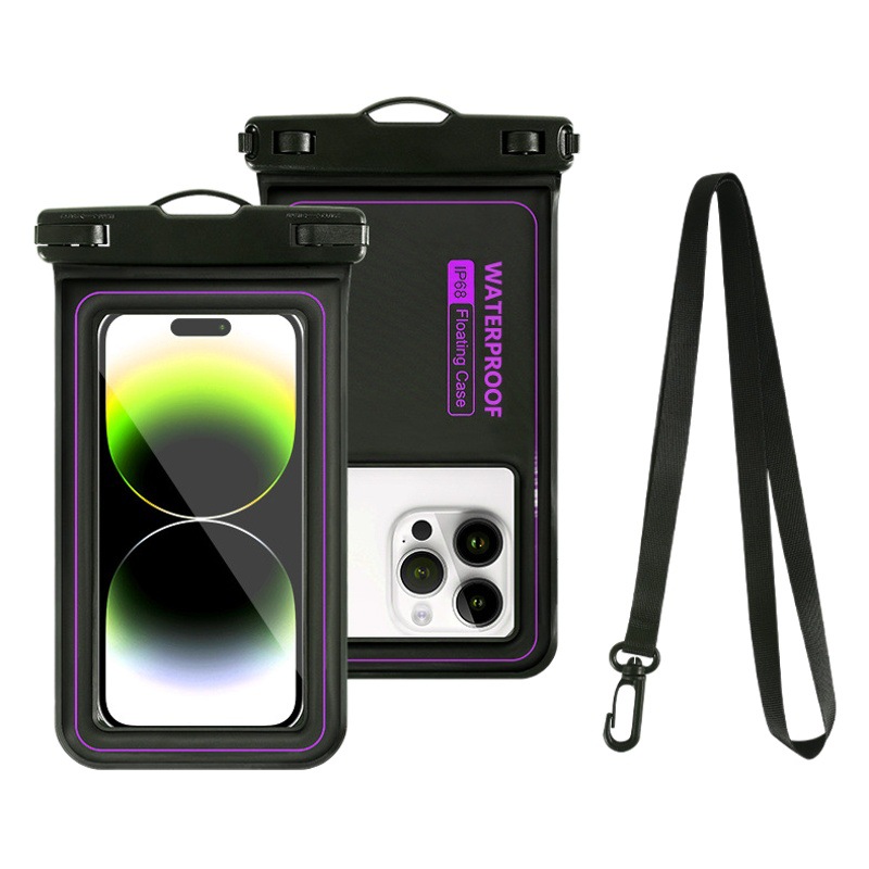 New Sponge Floating Mobile Phone Waterproof Bag Outdoor Rafting Travel Diving Swimming Touch Screen Mobile Phone Waterproof Case
