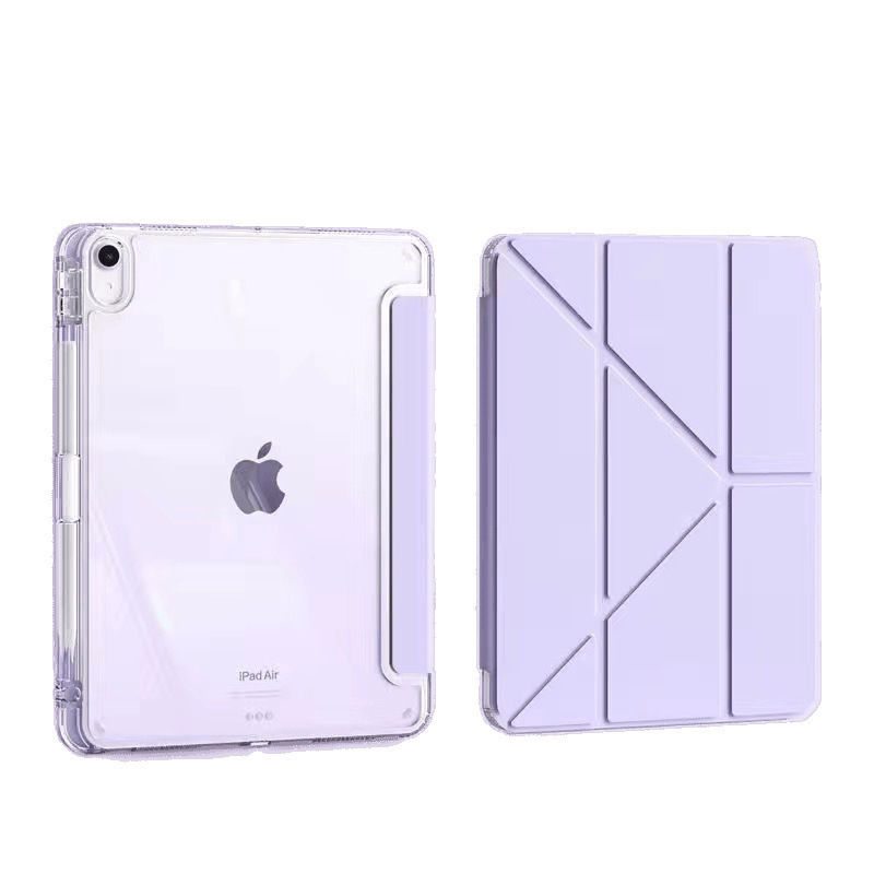 适用ipad保护套三折+y型iPad11保护壳亚克力防弯带笔槽2025款刻图|undefined