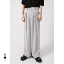 MTLCLOTHES男装|春款新品 韩版宽松个性简约垂感直筒休闲西裤男