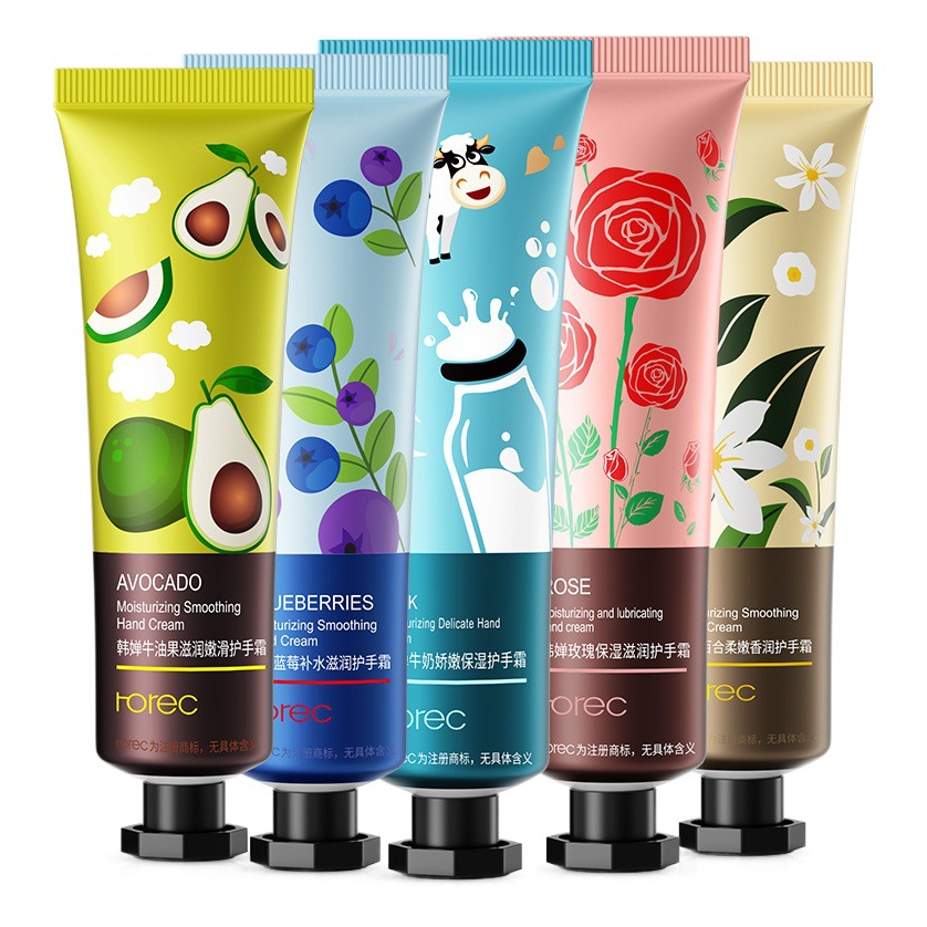 Han Qian crema de manos de aguacate con regalo de mano hidratante fragancia hidratante cuidado de la piel crema de manos anti-agrietamiento rama pequeña image 1