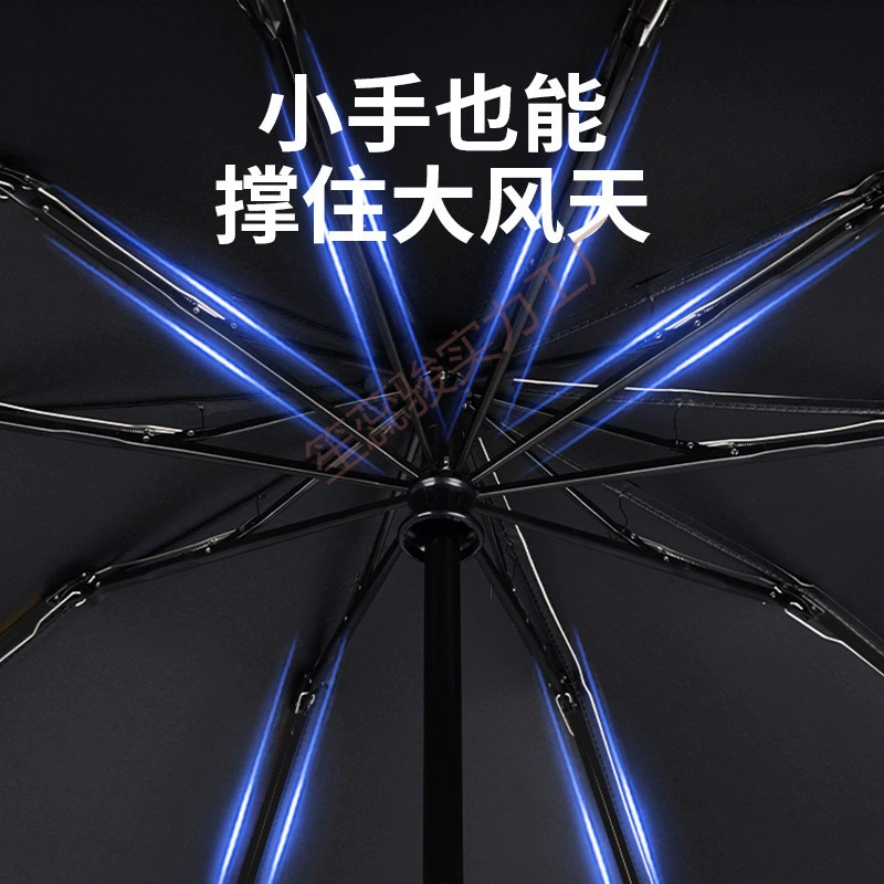 Small umbrella, handheld capsule solar-powered, UF-protection