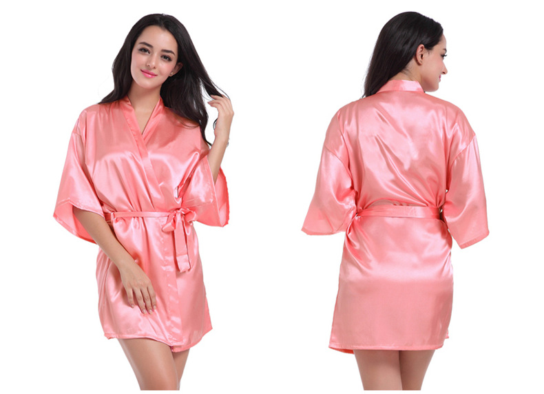 Home Sleeping Women's Casual Simple Style Solid Color Imitated Silk Polyester Pajama Sets display picture 13