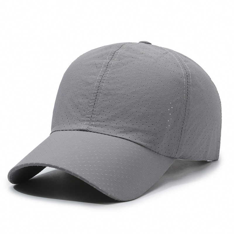 Men's Korean Style Sun Protection Hat Mesh Breathable Casual Baseball Cap Plain Design For Women Fashion Accessory_voghion.com