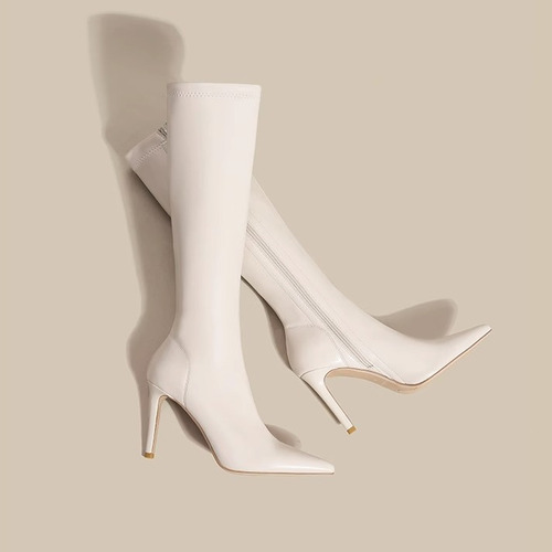 Soft-soled, non-tiring, makes short people look taller, new 2024 popular, durable, pairs well with skirts, versatile fashion boots