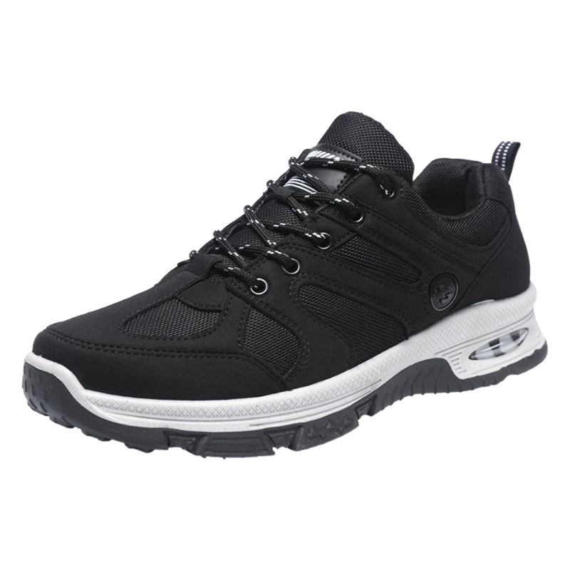 Nuevos zapatos deportivos para hombre de comercio exterior, con punta redonda y cordones, para senderismo al aire libre, zapatos deportivos casuales de moda para correr, venta al por mayor