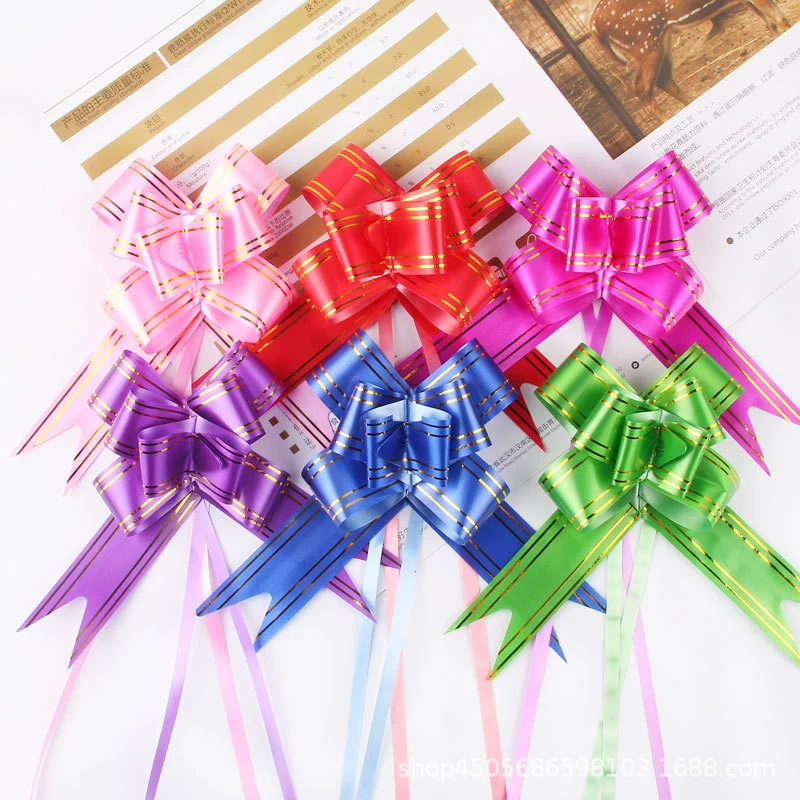 30 Средний Пномпень Цветочная лента Подарочная коробка Упаковка Бант Счастливый персонаж Лента для волос Свадебная завязка Веревка Галстук