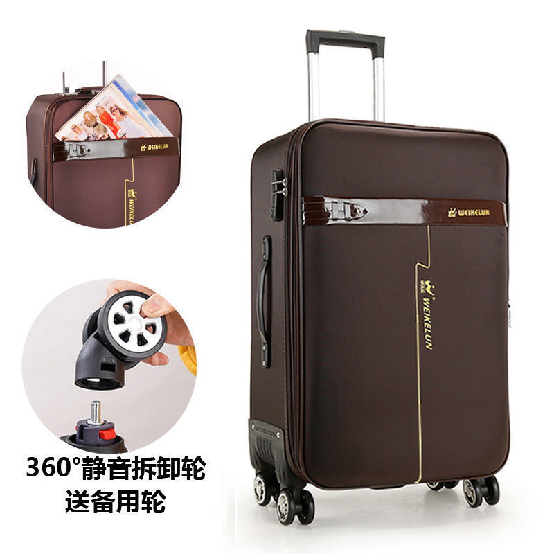 Método de maleta de viaje Oxford Bra-bar, maleta de moda para hombres y mujeres, maleta de estilo coreano, lienzo, caja de código, maleta de cuero.