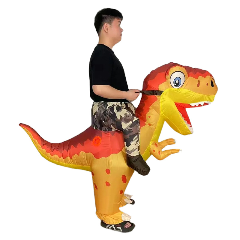 Cross-border nuevo Dragón corriendo ropa inflable Halloween maquillaje rendimiento apoyos muñeca divertida corriendo dragón ropa inflable