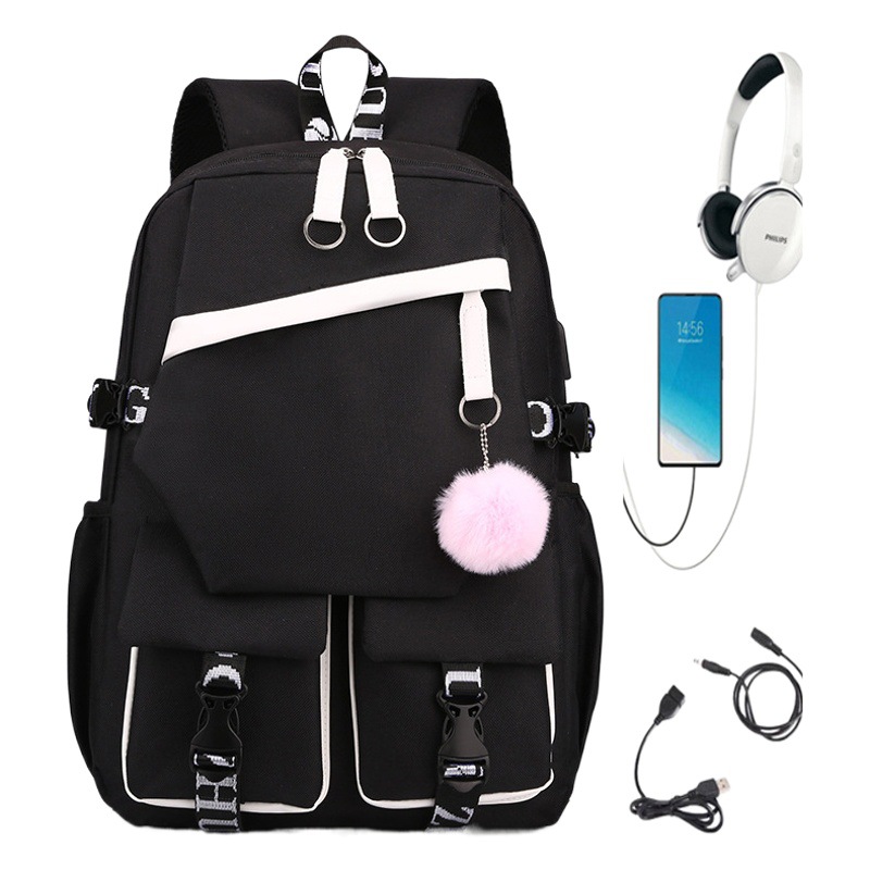 2024 nueva mochila escolar de alto valor mochila Oxford para hombre mochila de gran capacidad para estudiantes de secundaria