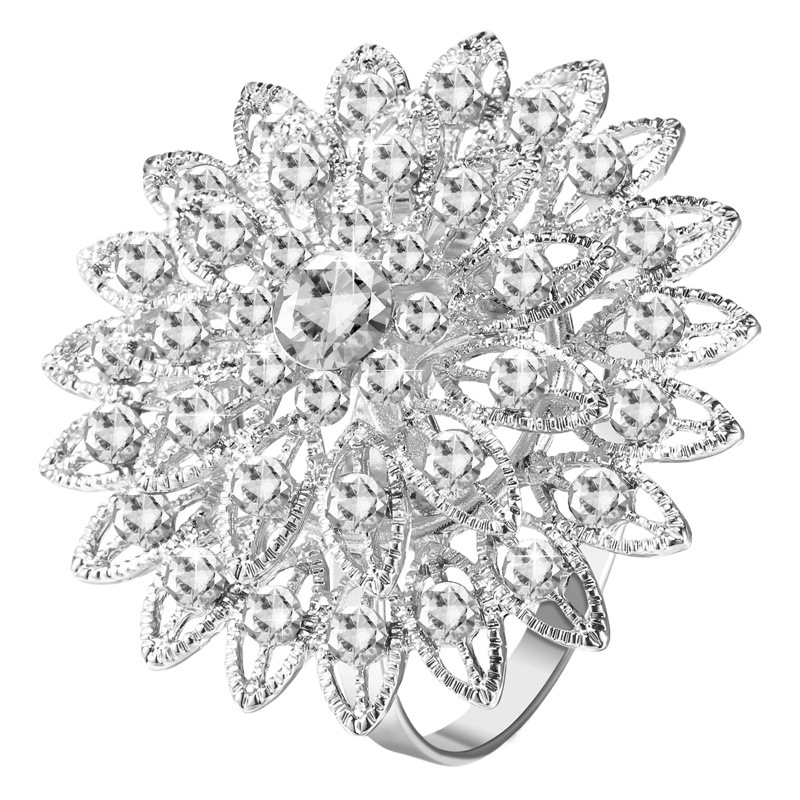 Servilleta de pavo real hebilla aleación hueco servilleta anillo casa modelo habitación decoración oro plata