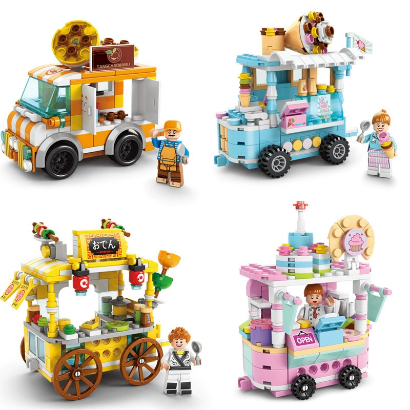 Строительная игрушка (Lego) детский мини-конструктор, темы еды, улица и город, 1 388–1 439 шт.