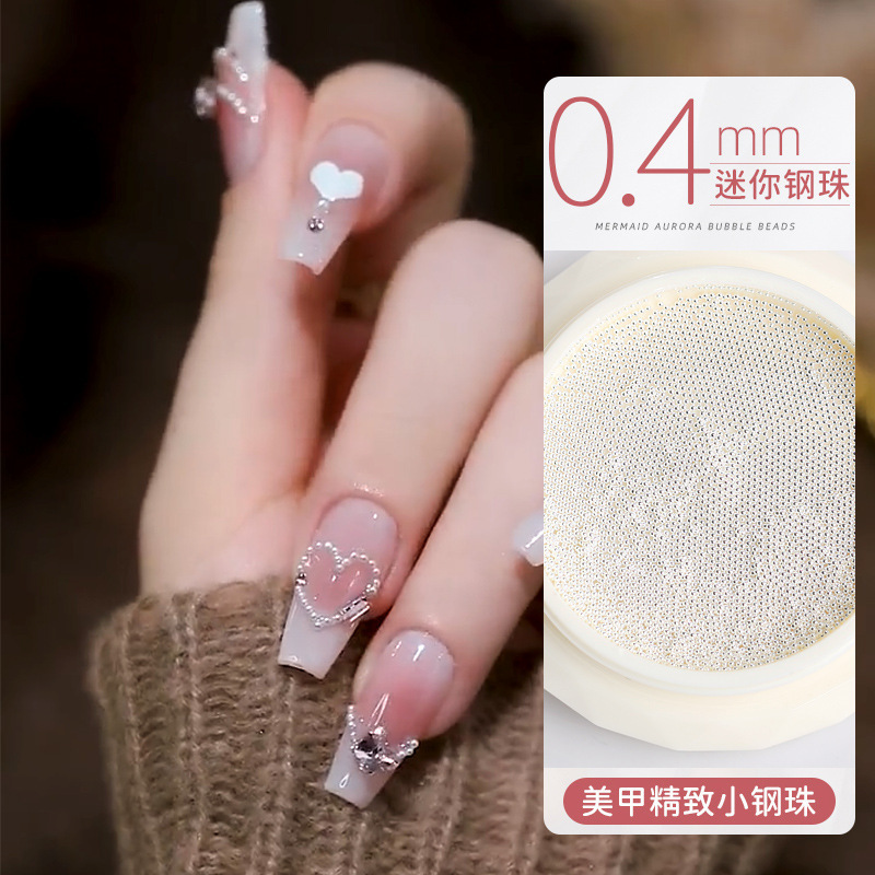 Nail Art 0.4mm Mini Small Steel Ball Small Size Gold Silver Metal Ball 0.6mmdiy Nail Ornament Nail Art 0.4mm Mini Small Steel Ball Small Size Gold Silver Metal Ball 0.6mmdiy Nail Ornament