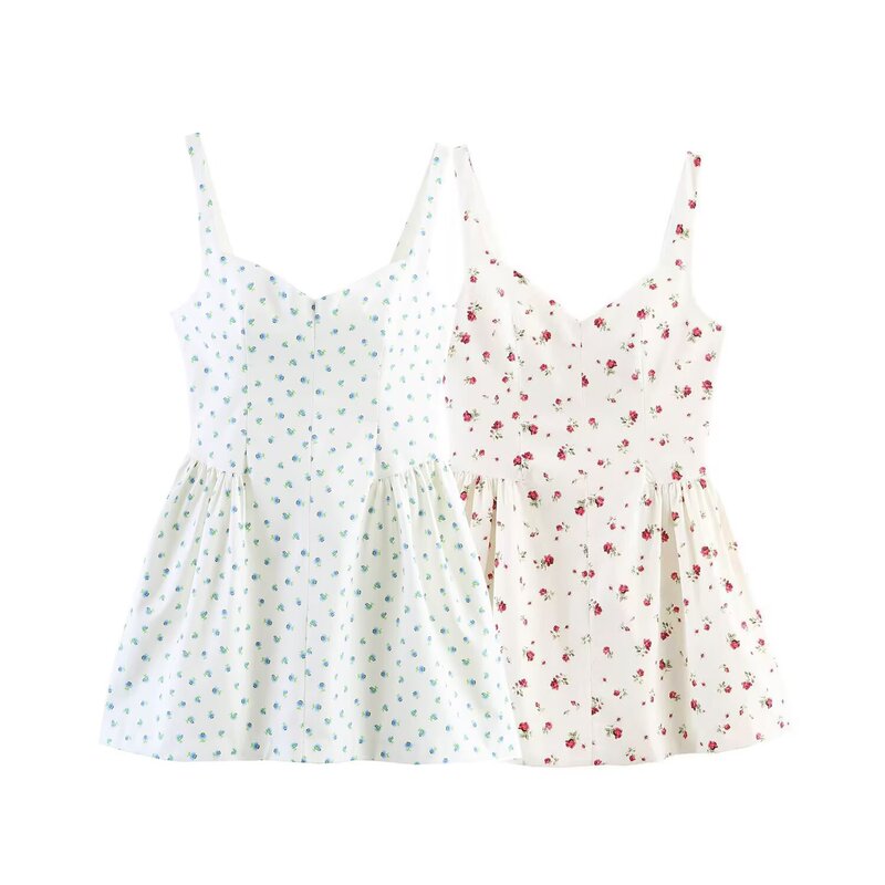 Pb&Za Women's Clothing 2026 Spring New Style French Style Floral Print Fluffy Sleeveless Dress 2326422 Pb&Za Women's Clothing 2026 Spring New Style French Style Floral Print Fluffy Sleeveless Dress 2326422