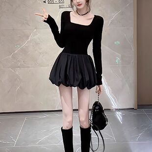 ��ɫ�Ըо��@���B��ȹ������ʽ���I�󱳾W����׻���ȹŮ�L���ȹ