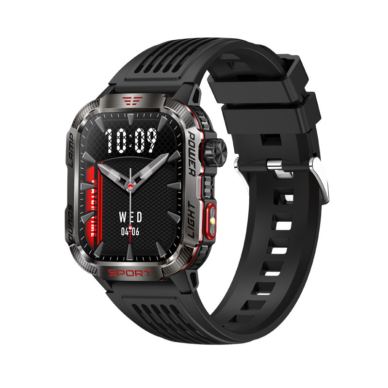 Huaqiangbei New Ht29 Smart Watch Bluetooth Call Led Currency Detector Lamp Air Pressure Altitude Outdoor Sports Watch