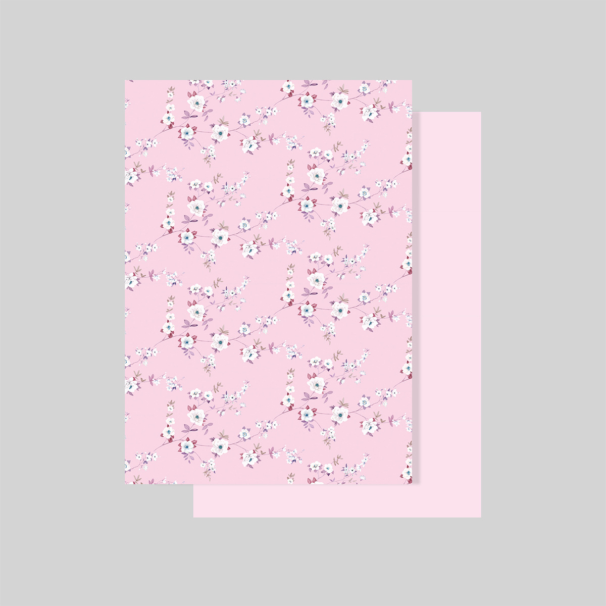 Flor de cordiería de siete colores, material de envoltura floral grueso, impresión de flores cortadas, papel kraft, paquete de flores, papel de envoltura de flores