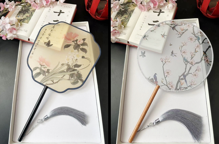 团扇古风扇子中国风古典圆形宫扇古代汉服流苏旗袍双面夏季舞蹈扇-阿里巴巴