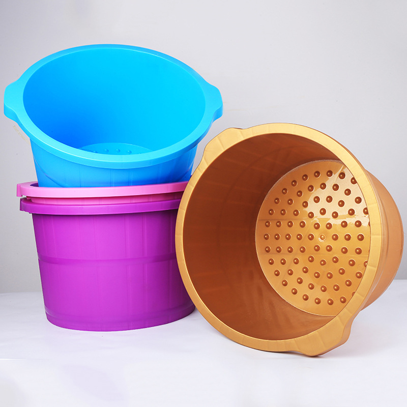 Cubo de baño de pies engrosada hogar de plástico masaje de pies baño de pies tienda de baño de pies comercial masaje de pies Cubo de baño de pies al por mayor