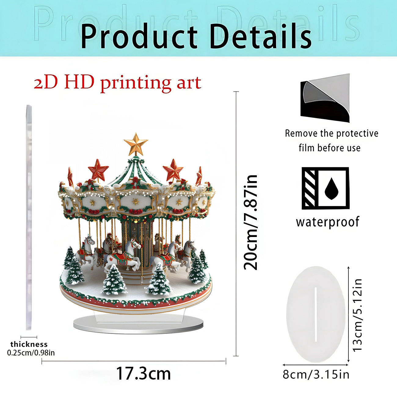 2026 nuevos productos transfronterizos Navidad Hot Sale Festival creativo temporada atmósfera decoración artesanía acrílica 2D