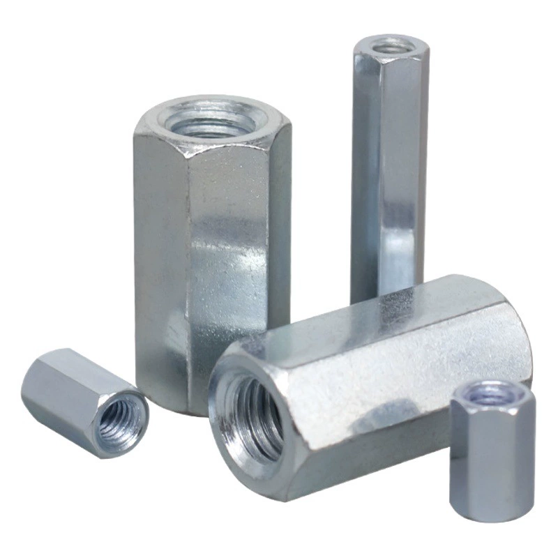 Двусторонняя Шестигранная опорная колонна для шпильки, железная синяя цинковая пара с внутренней резьбой, повышающая колонна M3M4M5M6M8