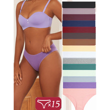 2026秋冬跨境外贸新款女士蕾丝内裤舒适混纺低腰平角裤