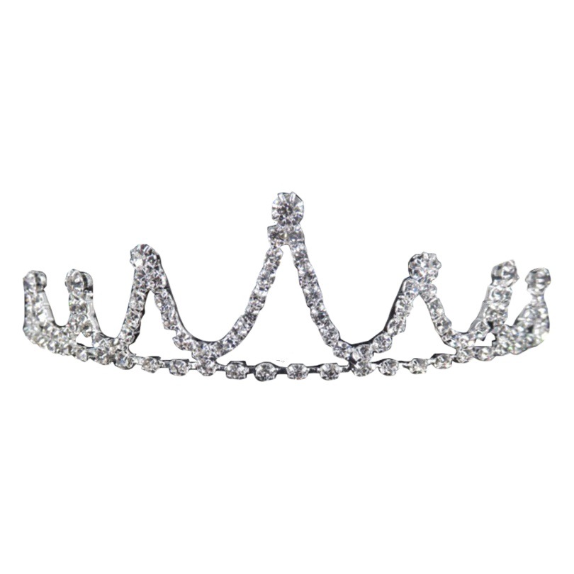 Fabricante recomendar estilo coreano niños diadema nupcial rhinestone tocado estilo coreano vestido de boda garra cadena Accesorios al por mayor