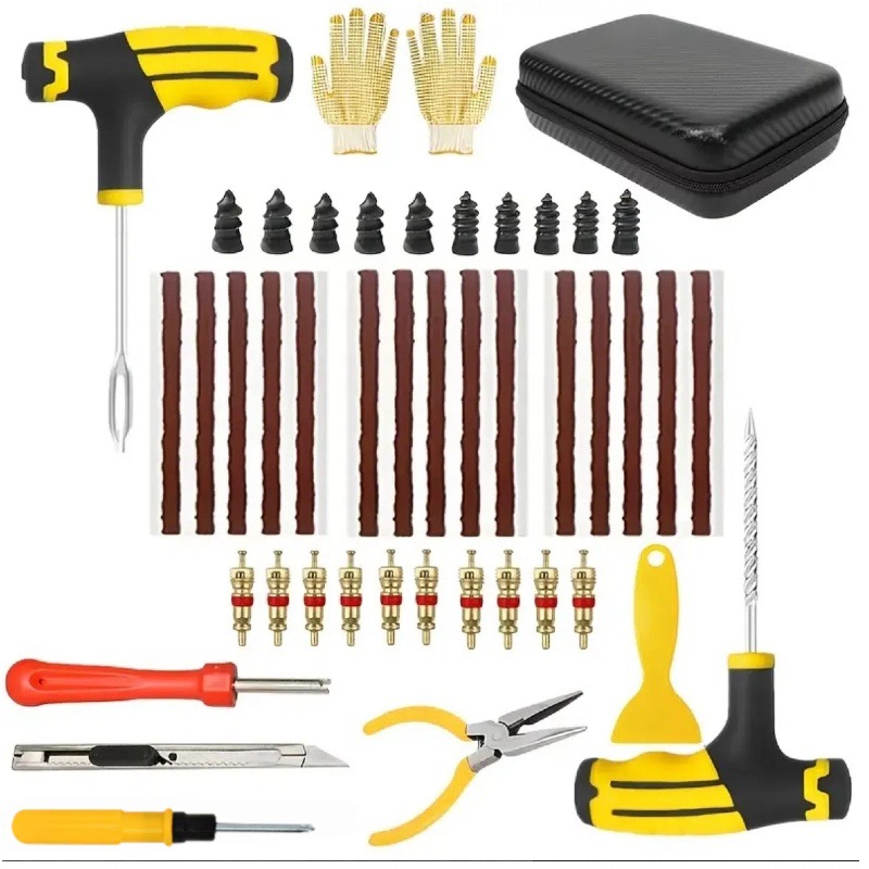 Cross-Border Hot-Selling Eva Emergency Tire Repair Tool Set Bag, a Must-Have for Car, Self-Driving Car and Motorcycle Tire Leak Repair