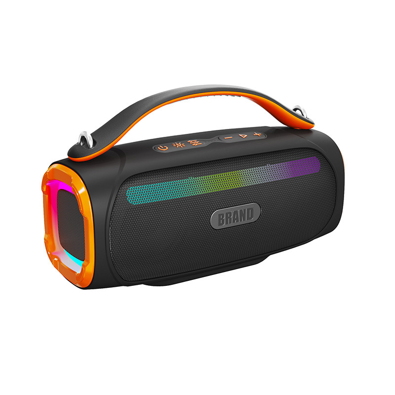 新品60Wハイパワーbluetoothオーディオrgbカラフルサブウーファワイヤレスバックショルダーポータブルアウトドアスピーカー|undefined