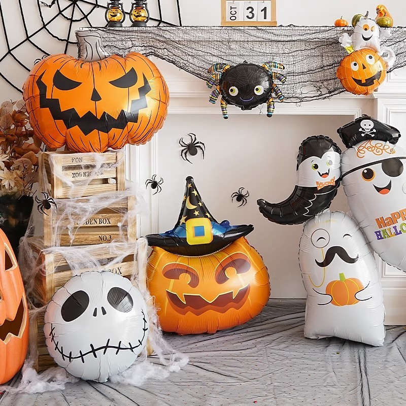 ハロウィーンアルミ膜風船幽霊が風船鬼節テーマパーティー装飾パーティー装飾装飾アニメ|undefined