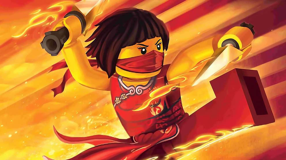 Фотозона (Lego Ninjago) баннер для праздника, тонкая ткань 150×100–300×300 см, разные цвета
