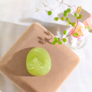 Boutique Xinjiang Hetian Jade Yellow Mouth Maitreya Buddha Pendant Seiko Carving Maitreya Buddha Type System Correct Auspicious Clouds Rising