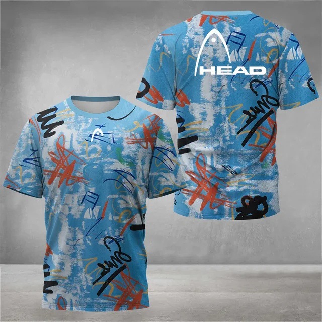 Deportes para hombres malla suelta transpirable manga corta cuello redondo camiseta venta directa de fábrica impresión digital 3D