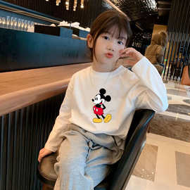 2026春秋卡通儿童打底衫女童洋气新款韩系小女孩长袖T恤纯棉衣服